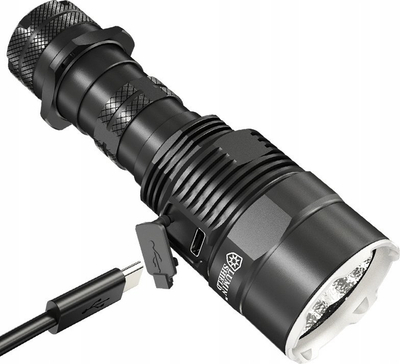 Електрична рачна лампа Nitecore TM9K Pro, 9900 лумен, полнење USB C, црна