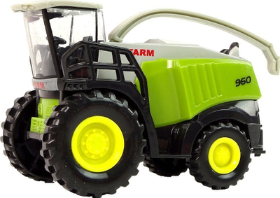 Lodër makinë korrëse LEAN Toys Farm 960, plastikë, për kalamaj 3+, jeshile