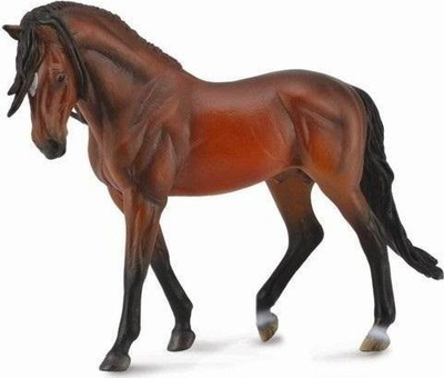 Figurë kali Collecta OGIER Andaluzian Deluxe, shkallë 1:12, kafe e çelët
