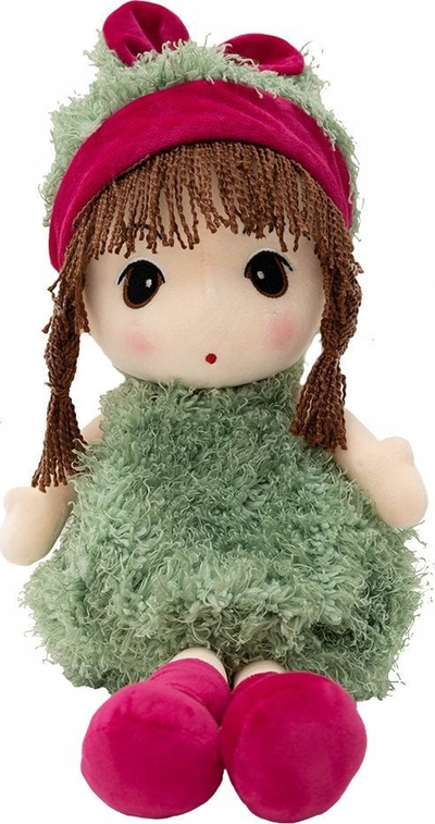 Kukull pelushi Askato Large Cuddly Doll, 44 cm, shumëngjyrëshe