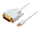 Kabllo përshtatëse Mini DisplayPort në DVI MicroConnect MDPDVI2, 2m, e bardhë