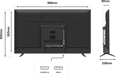 Monitor JapanNext JN-IPS430UHD60F, 43", 4K UHD IPS, i zi