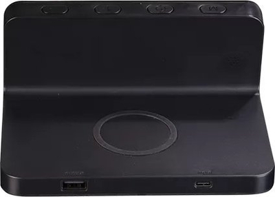 Radio alarm Denver ECQ-103, karikim wireless 10W, ekran LED, e zezë