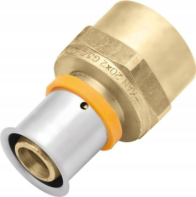 Fiting bronzi ultraPRESS, fileto femën 1", diametër 26mm
