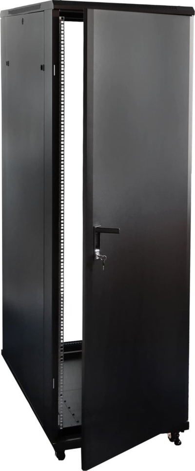 Kabinet RACK Delta EPRADO R19 42U 1000FW, për pajisje 19", i zi