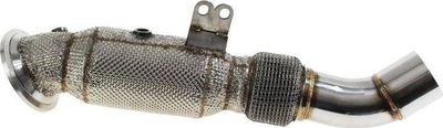 Downpipe TurboWorks BMW F30 F32 340i 440i B58, çelik inox, me heat shield