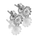 Vathë për femra Hot Diamonds Thank You Silver Whisper SWE012, të argjendtë