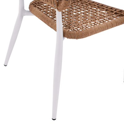 Kolltuk alumini Eulo 55,5x63,5x78Hcm (HM5783.12), bardhë/ bezhë