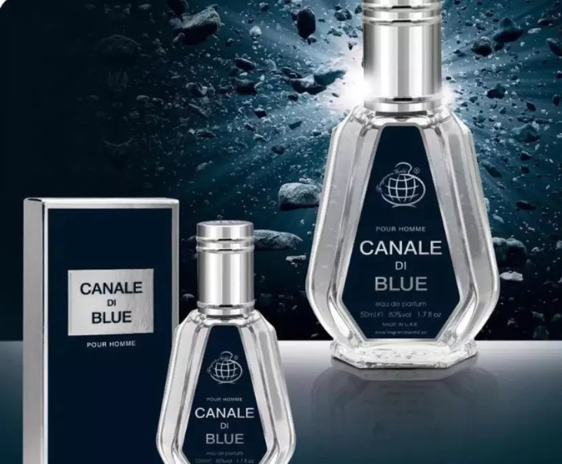 Eau de Parfum Fragrance World Canale Di Blue, 50ml