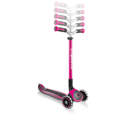 Trotinet me 3 rrota Globber Master Lights, LED, deri 50 kg, shumëngjyrësh
