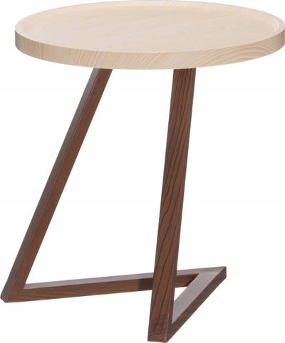 Tavolinë anësore pa markë, MDF, 40 cm, kafe