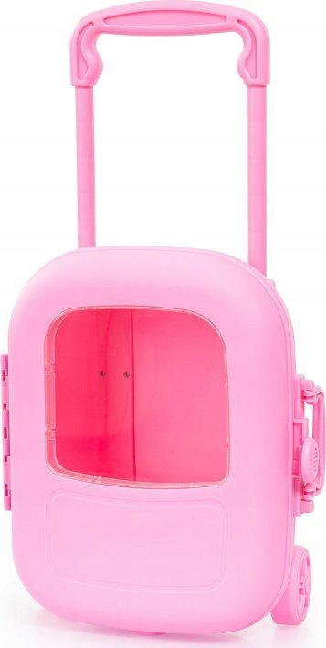 Set lodrash Bayer Design Trolley Set, me kukull bebe, me valixhe udhëtimi, rozë