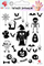 Tatuazhe që lahen për kalamoj për Halloween, set, shumëngjyrëshe