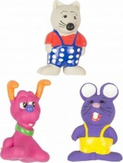 Loja për qen Duvo+ Latex Toy Mix Dog &amp; Mouse, 10cm, shumëngjyrëshe