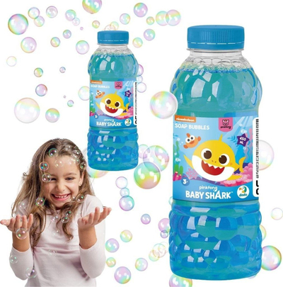 Lodër me flluska sapuni Dodo Mega Baby Shark, 450ml, bën shumë flluska, shumëngjyrëshe