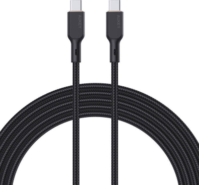Kabllo USB-C në USB-C Aukey CB-KCC101, 1 m, 100 W PD, e zezë