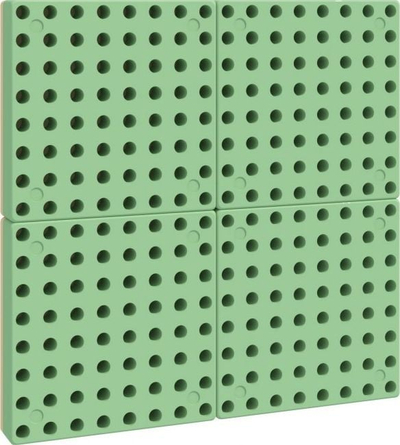 Pllakë murale edukative Masterkidz Stem Outdoor, 40 x 40 cm, për jashtë, jeshile