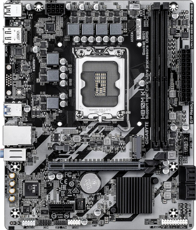 Pllakë amë Gigabyte H810M K, DDR5 deri 6400MHz, PCIe 4.0 M.2, e zezë