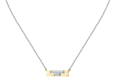 Qafore për femra Trussardi T-Logo TJAXC06, 45cm, e argjendtë/e artë