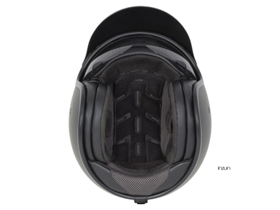 Helmetë moto CASSIDA Oxygen 2.0 Solid, open face, vizor dielli, e zezë mat gri e errët