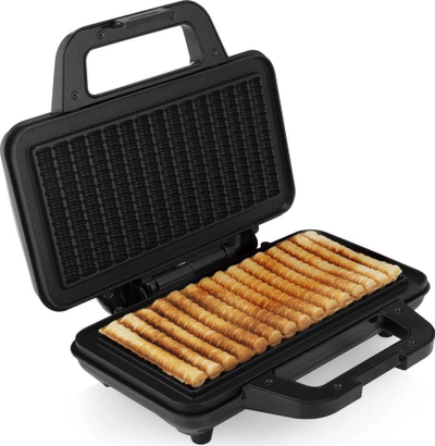 Aparat për waffle Tristar WF-1171, 1000W, pllaka me veshje jo ngjitëse, i zi