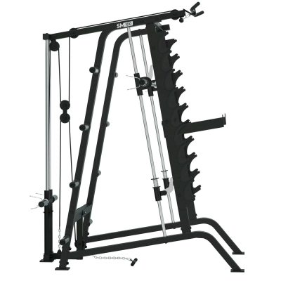 Stacion force VirtuFit SM100 Smith Machine, me kabllo, me lift station, ngjyrë e zezë
