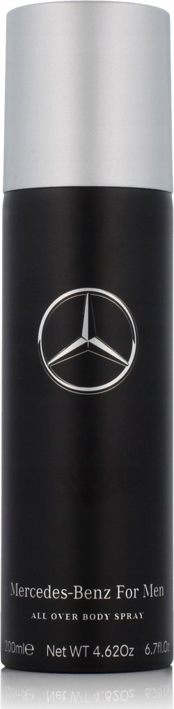 Sprej trupi Mercedes-Benz për burra, 200 ml, i zi