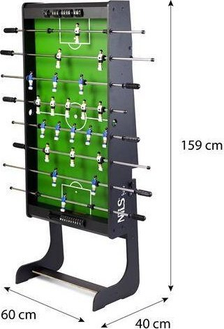 Tavolinë futbolli Nils SDGF, e palosme, e madhe, shumëngjyrëshe