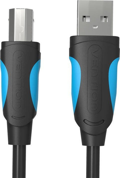 Kabllo printeri Vention USB A në USB B, 10m, USB 2.0, e zezë