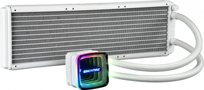 Ftohës uji CPU Enermax Aquafusion ADV 360mm, AIO, ARGB, i bardhë