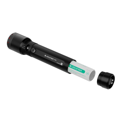 Dritë dore Ledlenser P7R, 1200 lm, rikarikueshme, e zezë