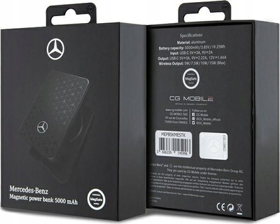 Powerbank Mercedes MEPB5KMESTK, 5000mAh, 15W MagSafe, i zi