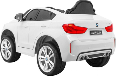 Makina elektrike për kalamaj BMW X6M, me pult, drita LED, e bardhë