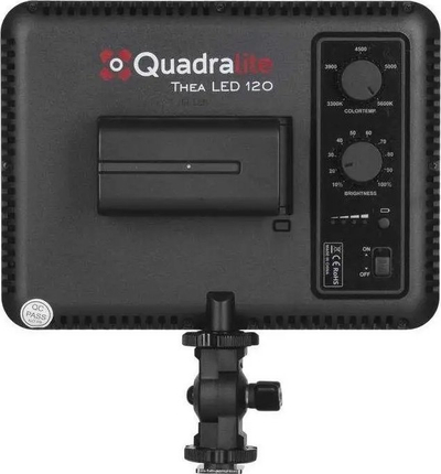 LED панел Quadralite Thea 120, CRI 95, прилагодлива температура на боја