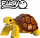 Puzzle 3D kartoni Eugy Tortoise, 34 pjesë, lodër mësuese, me shumë ngjyra