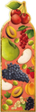 Shenjë magnetike për libra HENRY Fruits PL, dizajn fruta, ngjyrë e artë