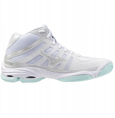 Këpucë volejbolli Mizuno Wave Voltage 2 Mid W V1GC246545, për goca, të bardha