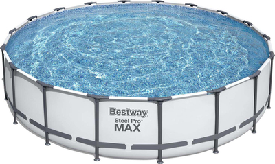Pishinë kornizë Bestway Steel Pro Max 549x122, rrethore, gri