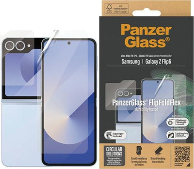 Mbrojtës ekrani SAFE by PanzerGlass për Samsung Galaxy Z Flip6, Ultra Wide Fit TPU, transparent