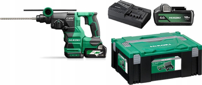 Хемер-шрафцигер Hikoki DH1826DAWPZ, SDS-Plus, 18V 5.0Ah, со куфер