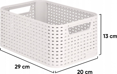 Shportë aksesorësh Curver Storage Basket Accessory Box, 6L, plastike, gri e hapur