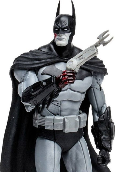 Figurë për koleksion McFarlane Toys DC Multiverse Arkham City Batman Gold Label, 7", bardh e zi