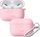 Mbrojtëse për AirPods Pro Laut Huex Pastels, silikon i butë, me karabinë, rozë Candy