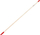 Рачка за гребло Pro-Line Click 14311, дрво, 150cm, дијаметар 22mm, црвена