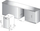 Lavastovilje gjysmë e futur Whirlpool WSBO 3O23 PF X, 45cm, 10 sete, inox