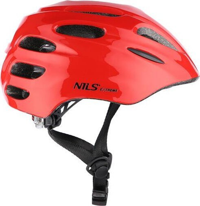 Helmetë biçiklete për kalamaj Nils Extreme MTW01, me LED, 42-48 cm, e kuqe