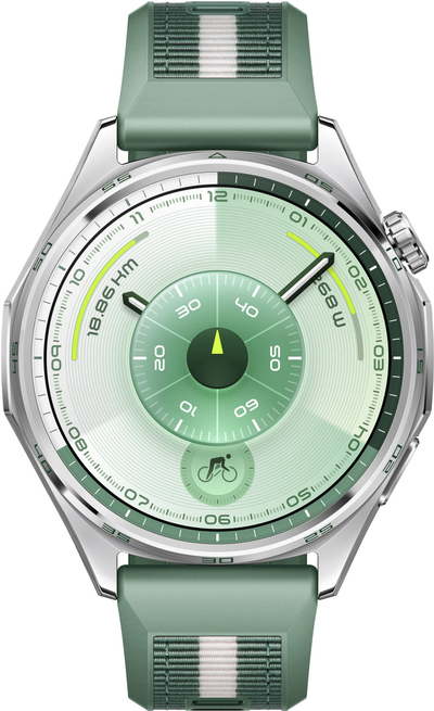 Паметен часовник Huawei Watch GT6, 46mm, екран 1.47\" AMOLED, GPS, зелен