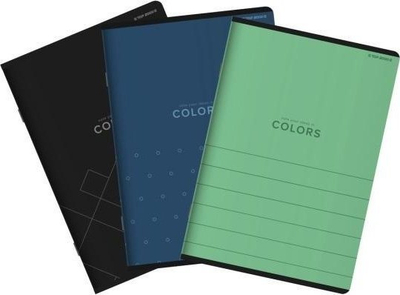 Bllok shënimesh Top-2000 Notebook A5, 96 fletë, me katrore, ngjyra të përziera