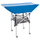 Karrocë për topa Molten BK0033-B, alumin, me rrota, blu
