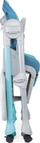 Karrige e naltë Chicco Polly Easy Tucano, skelet alumini, blu